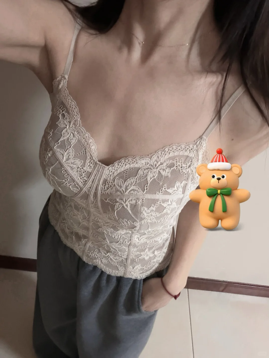 这件蕾丝吊带让我好温柔🌟🌟🌟