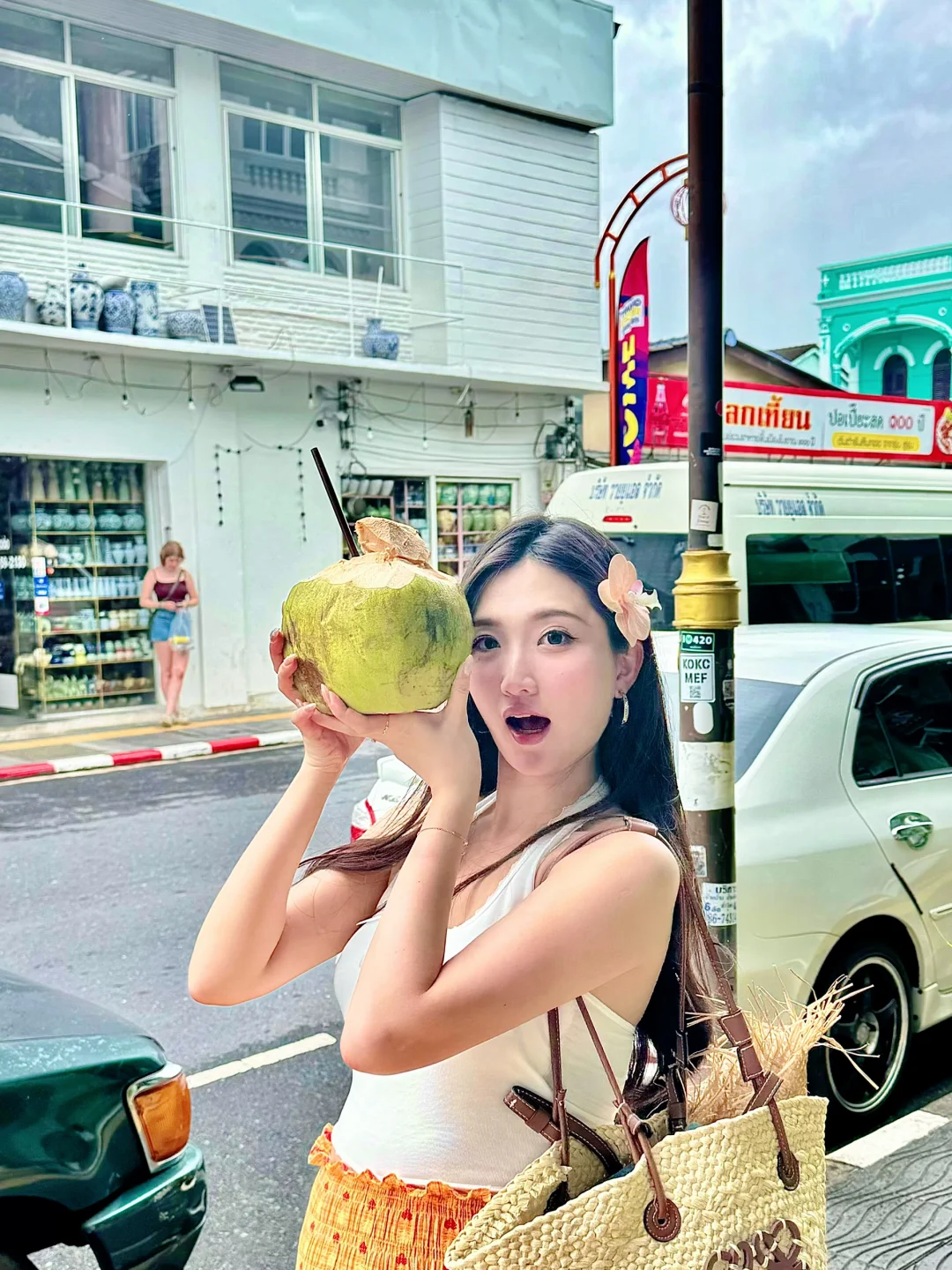 坚持不穿孕妇装 普吉岛度假穿搭18图💛