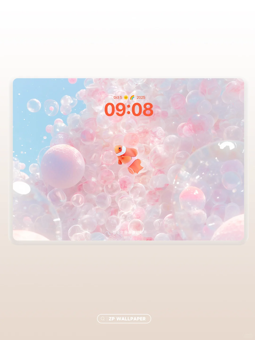 气泡小丑鱼｜高清壁纸｜232