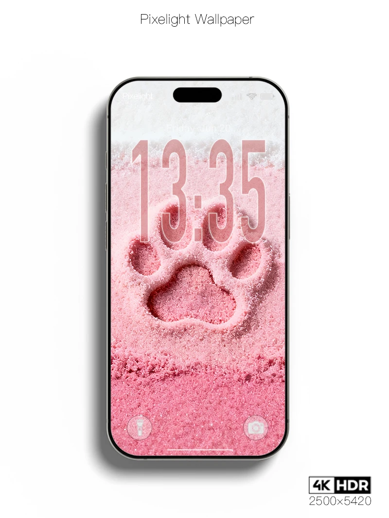 粉粉嫩嫩的ins风猫爪壁纸～