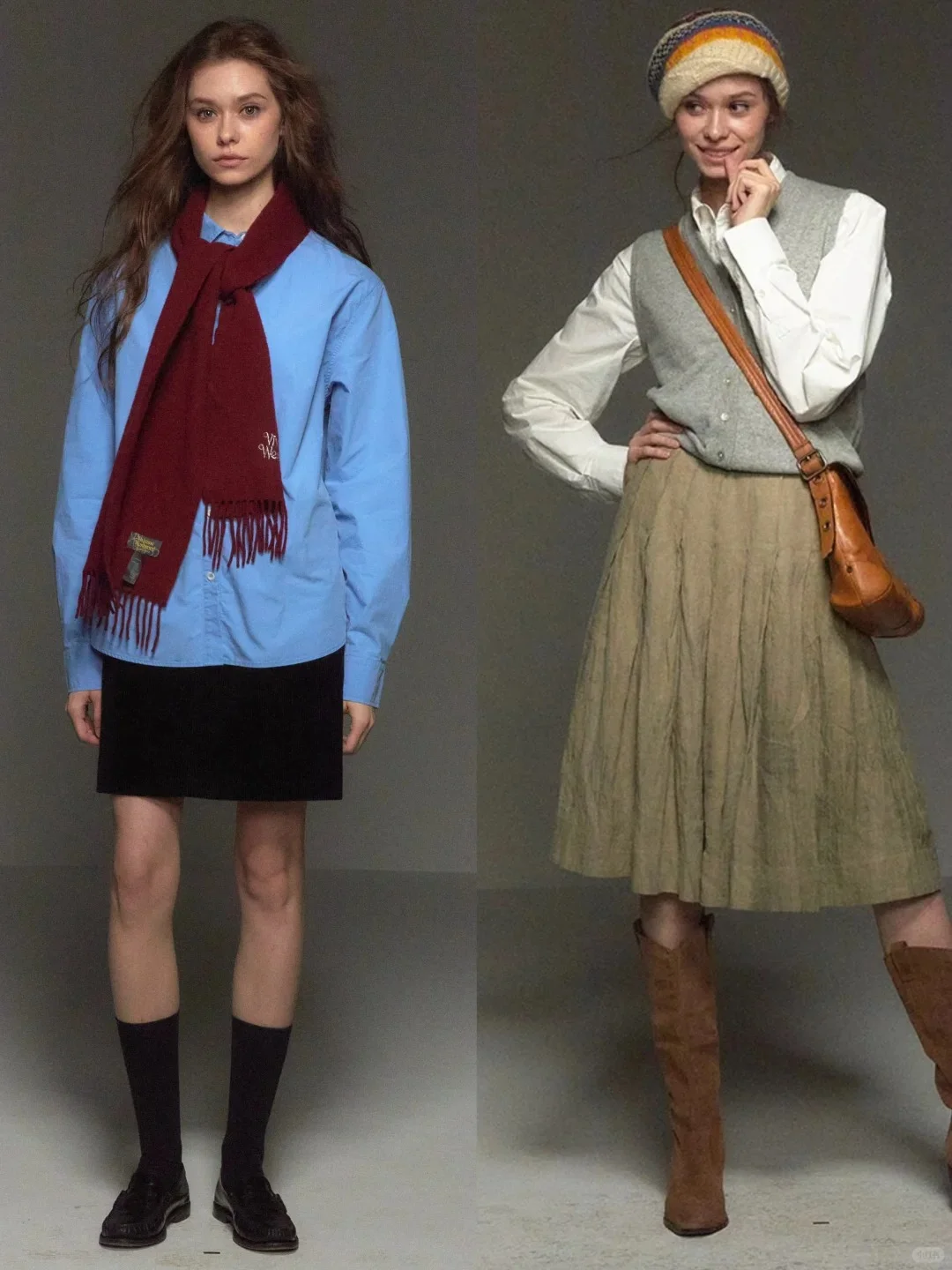 “时尚女编辑”90年代复古穿搭