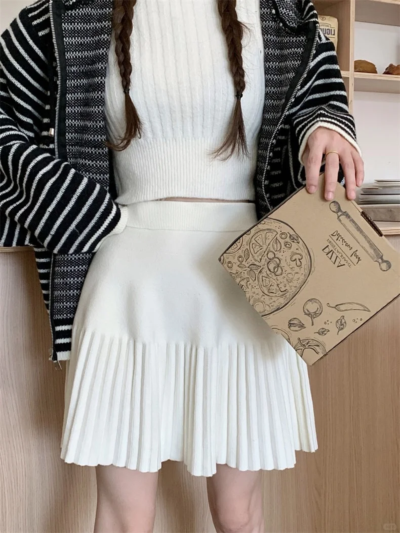 孕妇穿搭｜秋冬半身裙百褶裙包臀裙