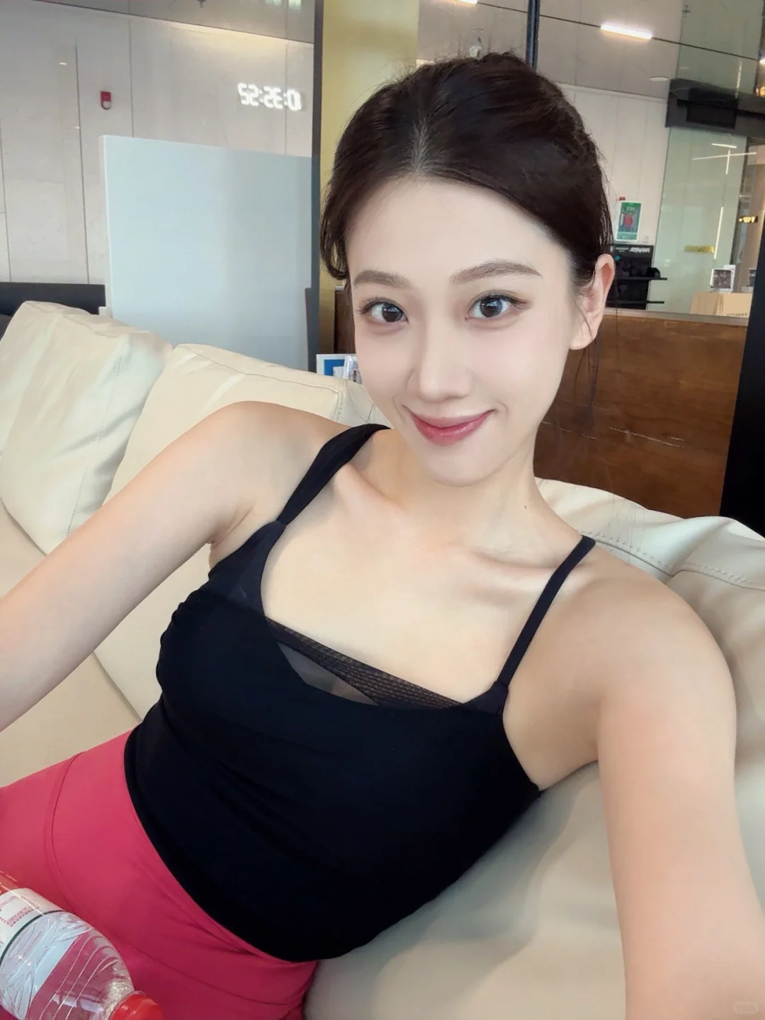 健身OOTD｜🖤black&pink💖