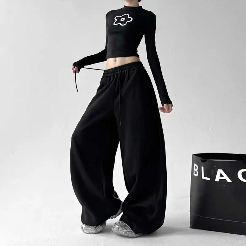 🌟2025秋季新款休闲裤女宽松显瘦直筒高