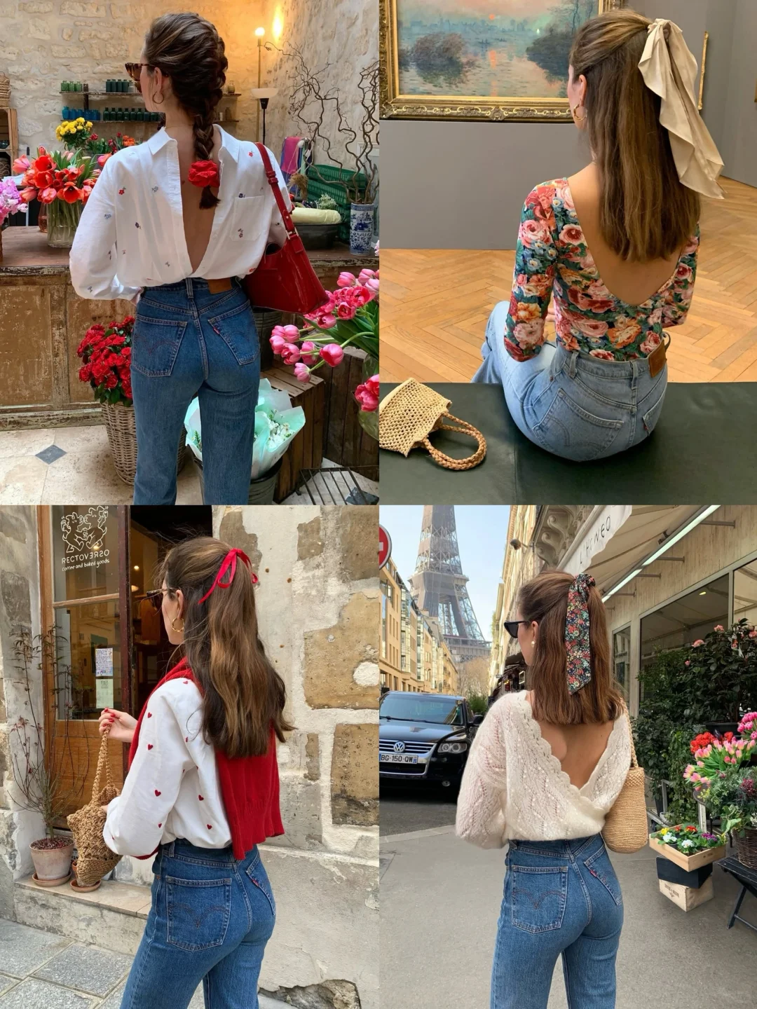 爱惨了法式复古穿搭！ootd