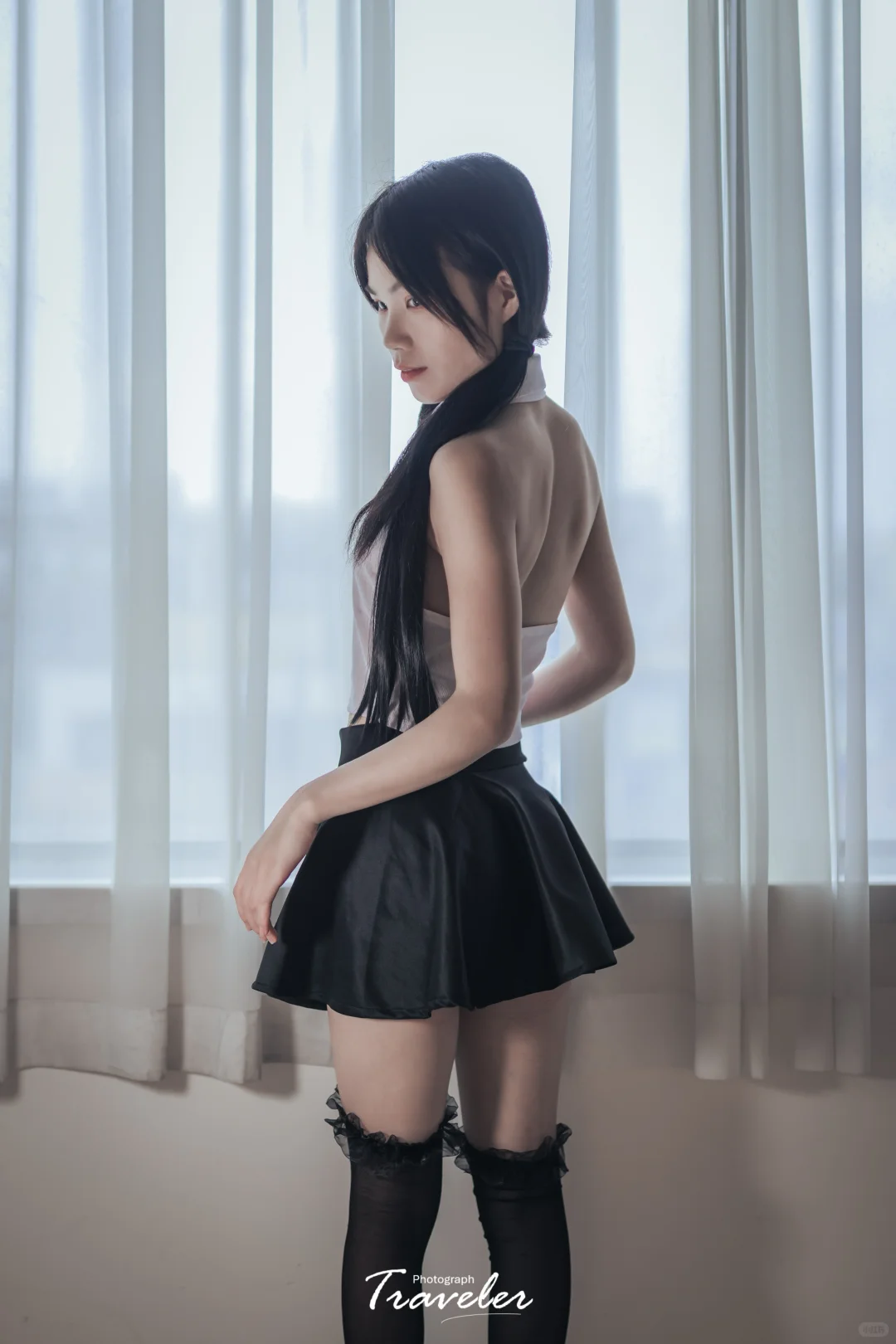 制服少女写真｜光影与质感的完美融合