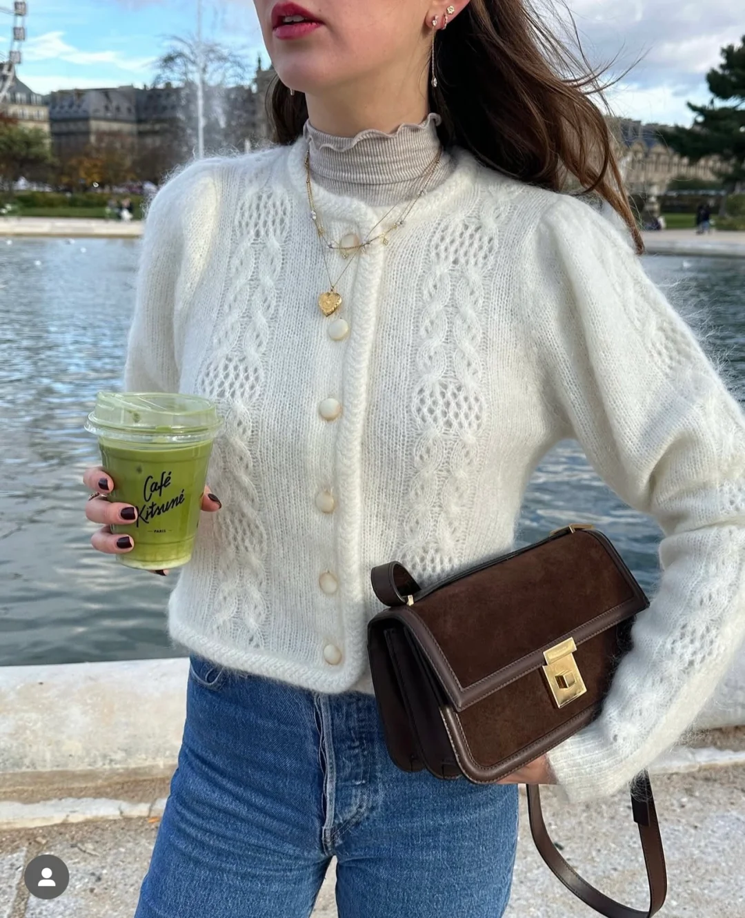 爱惨了法式复古穿搭！ootd