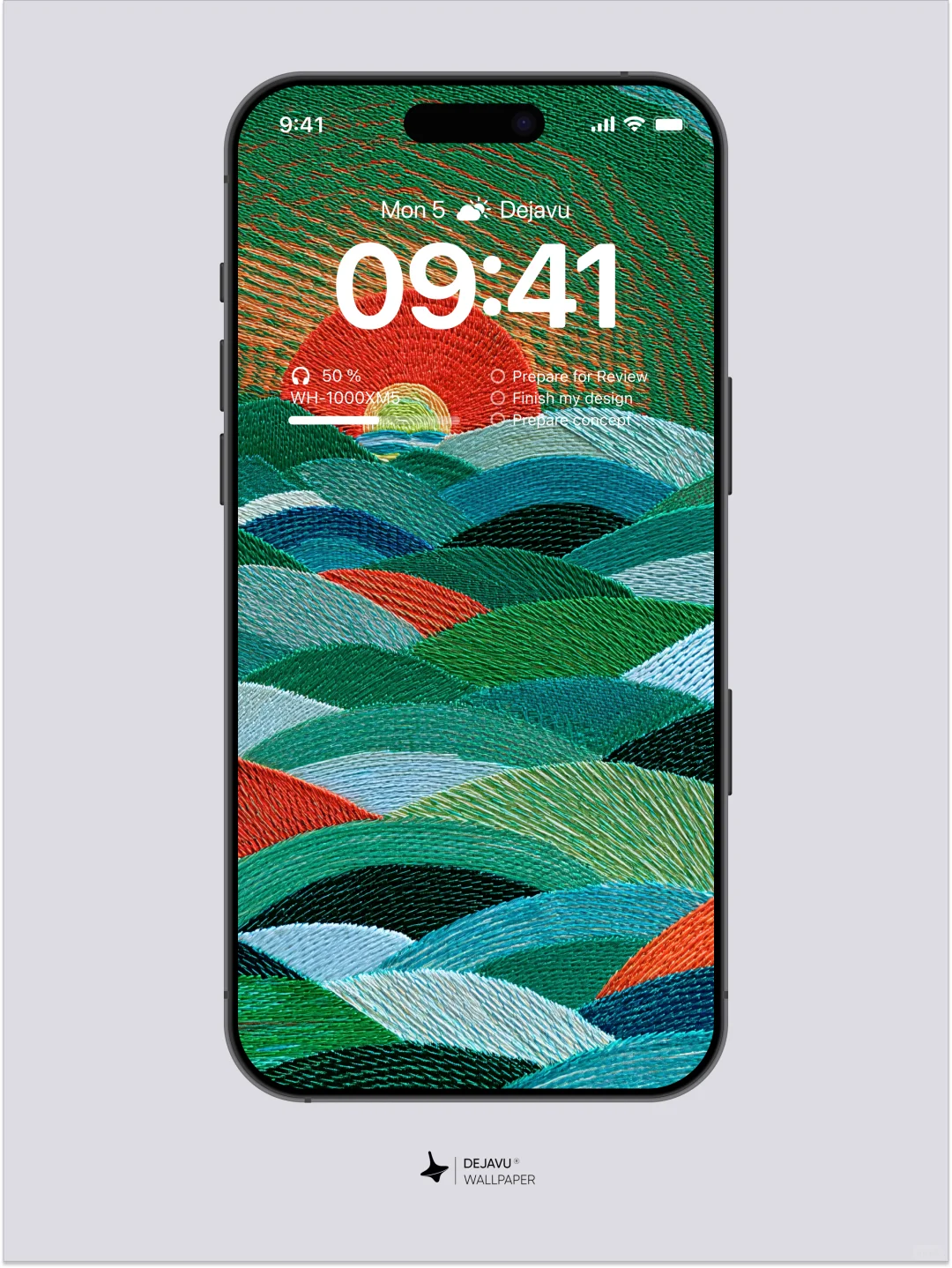 绣线绘山海·佐志子日出图｜每日壁纸｜614