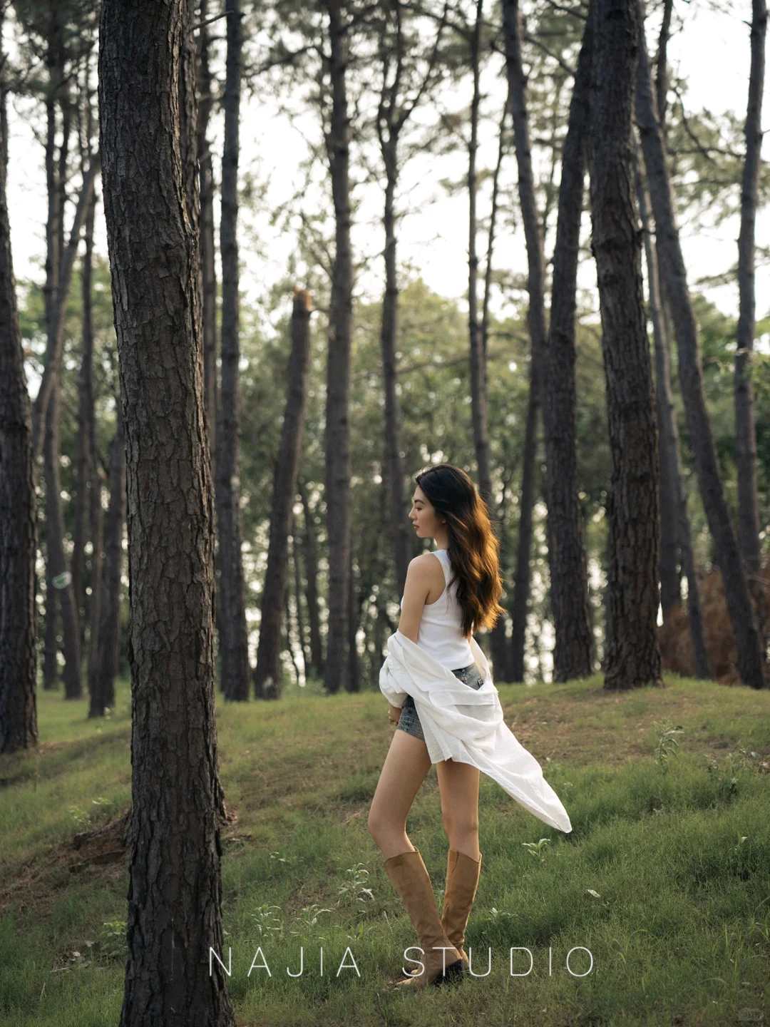 热爱大自然的女生自有她的精神高地