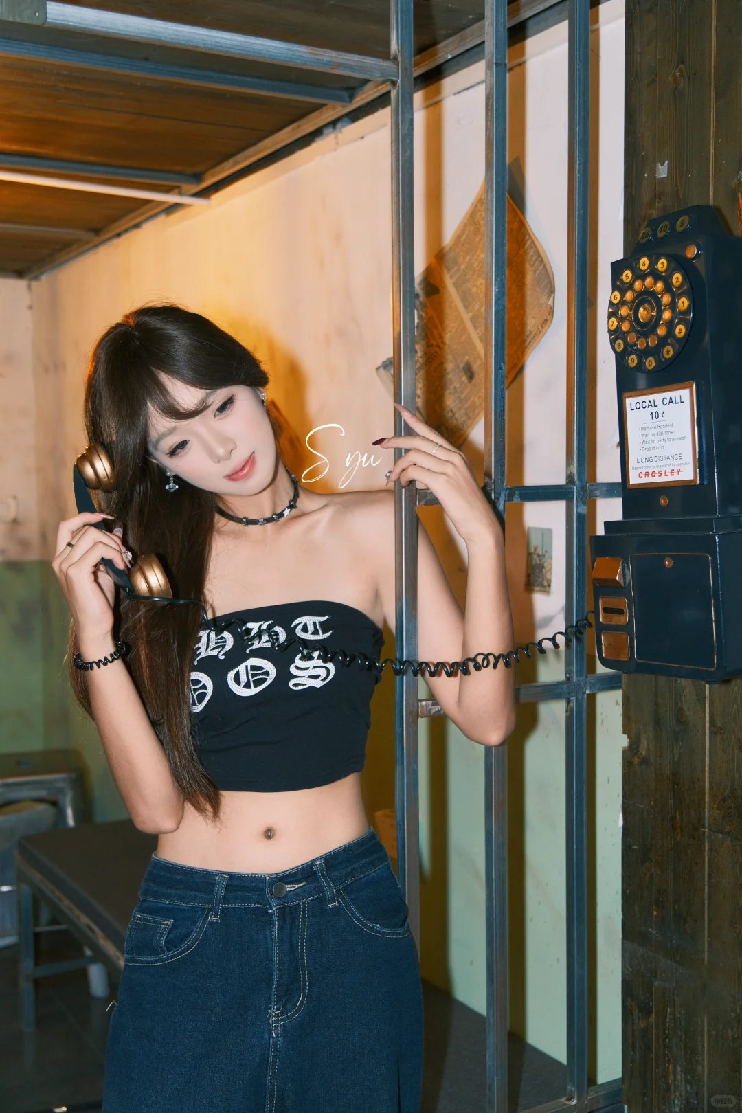 谁还没拍过这种又辣又欲的监狱风写真！📸