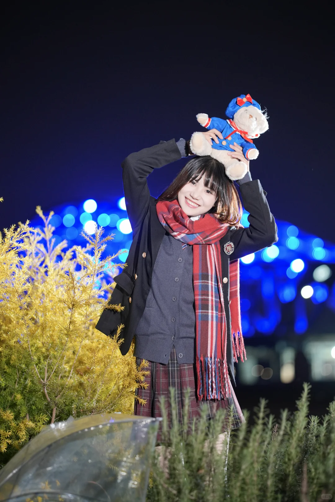 甜妹统治世界｜冬日夜景JK