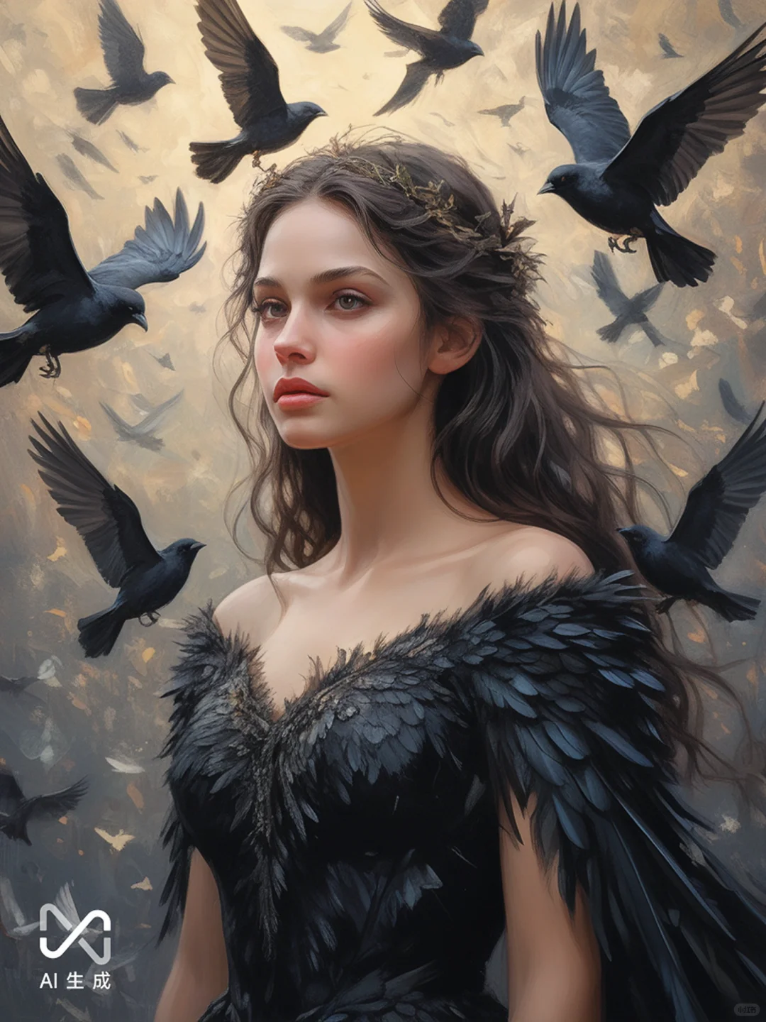 美丽优雅的天使公主女孩主角明星时尚大片