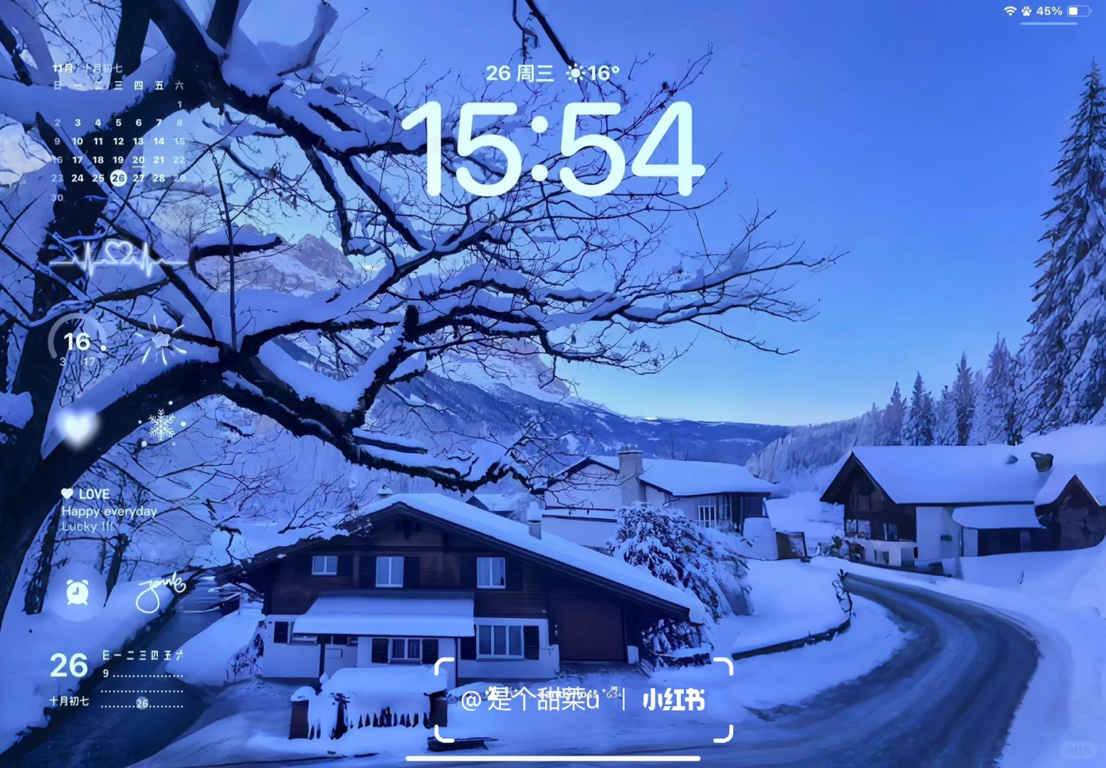 ipad 3D冬日高清壁纸 氛围感十足.！！