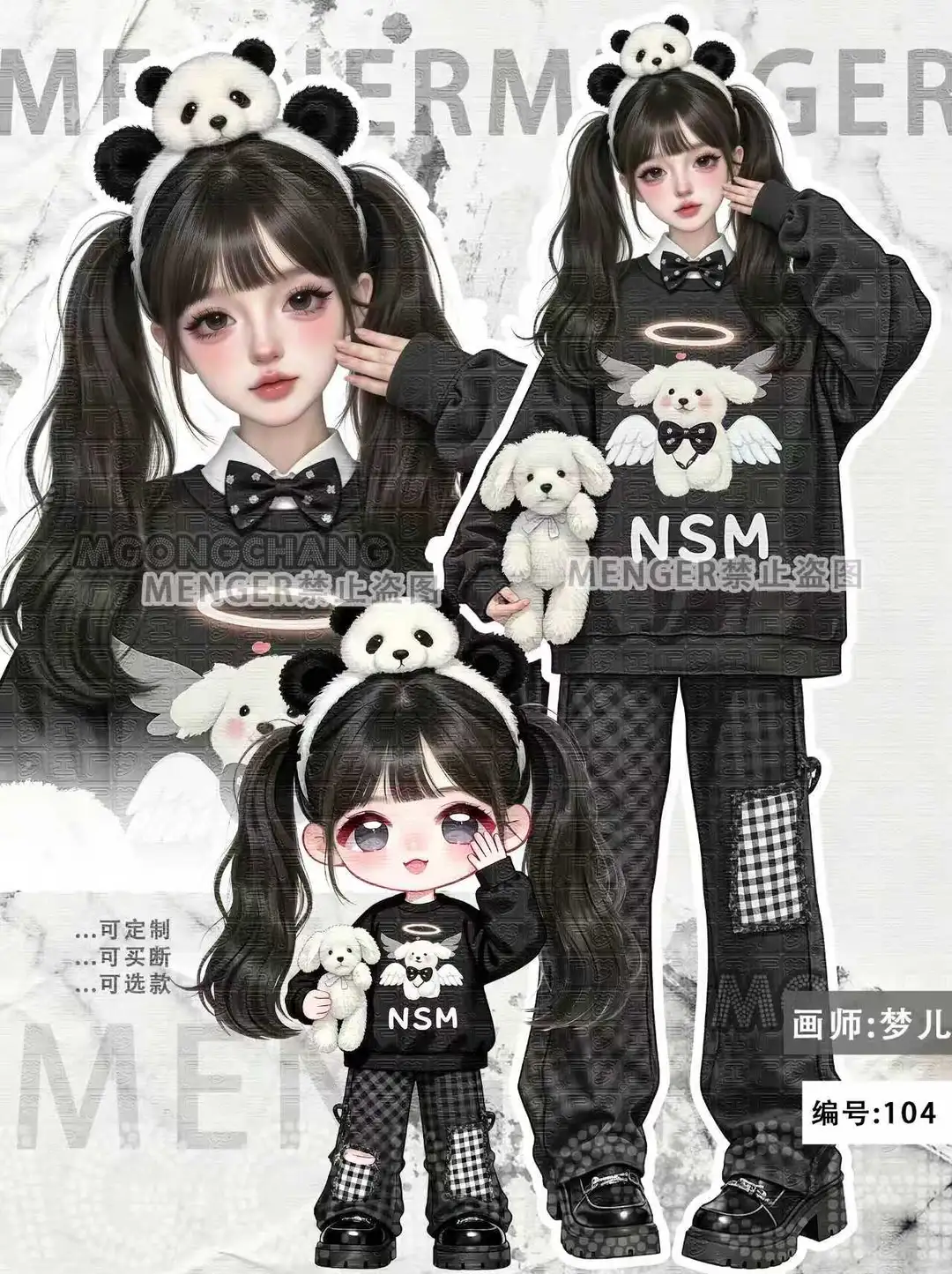 女生立绘/可爱少女和礼服女歌手