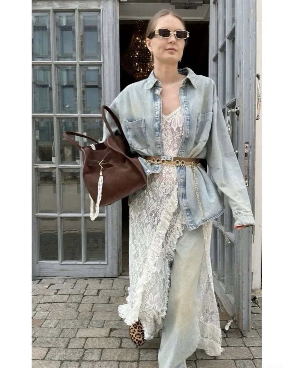 蕾丝单品叠穿-穿搭