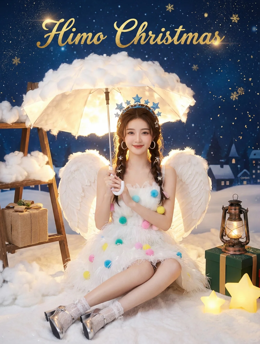 圣诞写真摘星精灵提示词分享