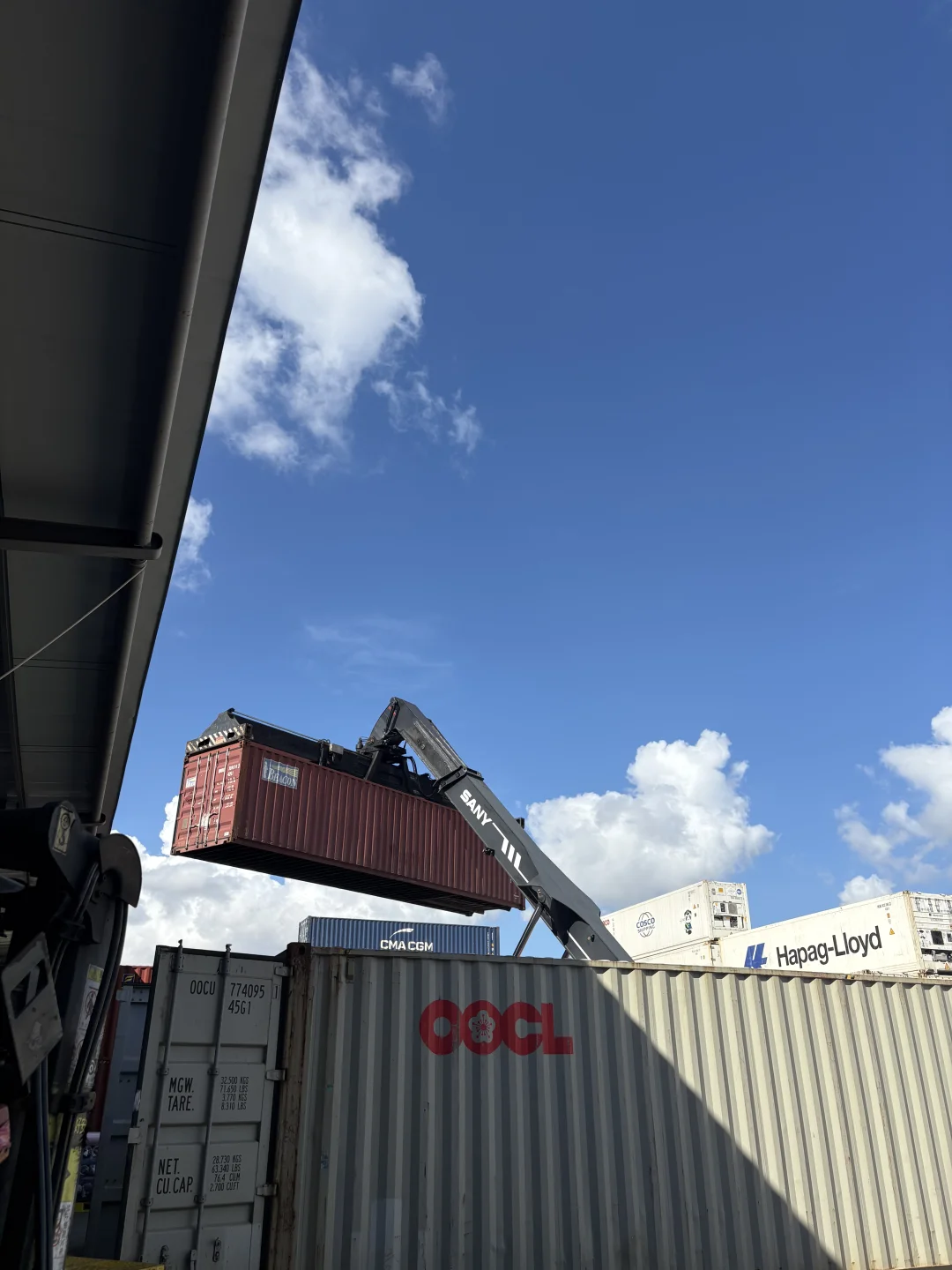 北仑区集装箱、随手拍出电影感工业大片