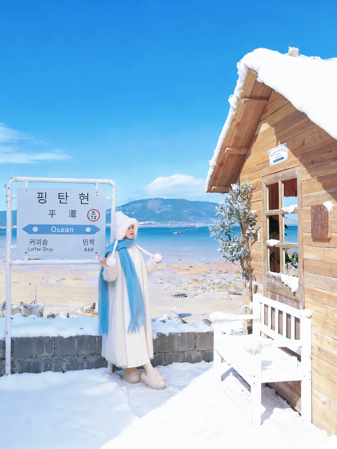 别去北海道了！福州海边咖啡厅实现玩雪自由