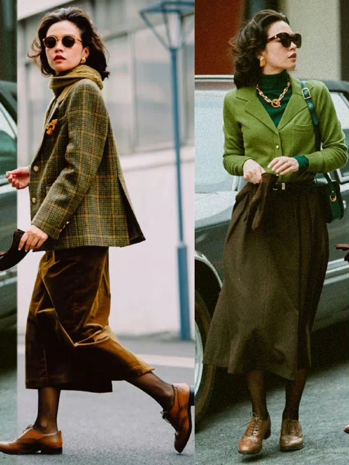 法式港风复古穿搭分享|审美积累