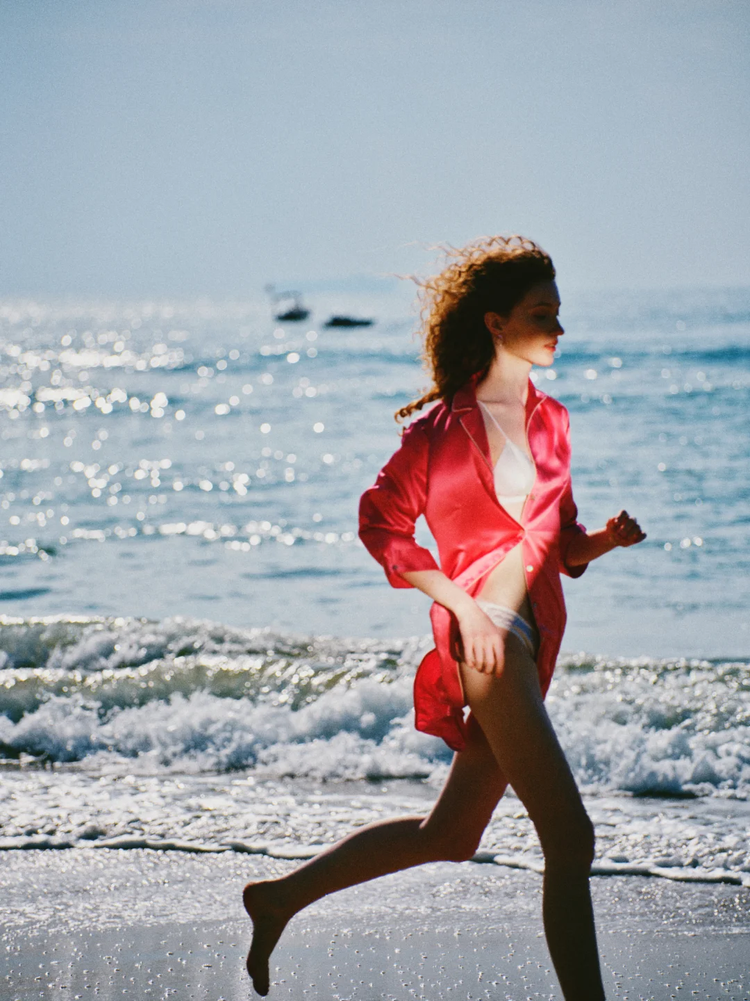 海边油画感内衣家居服拍摄 有趣🈶颜摄影