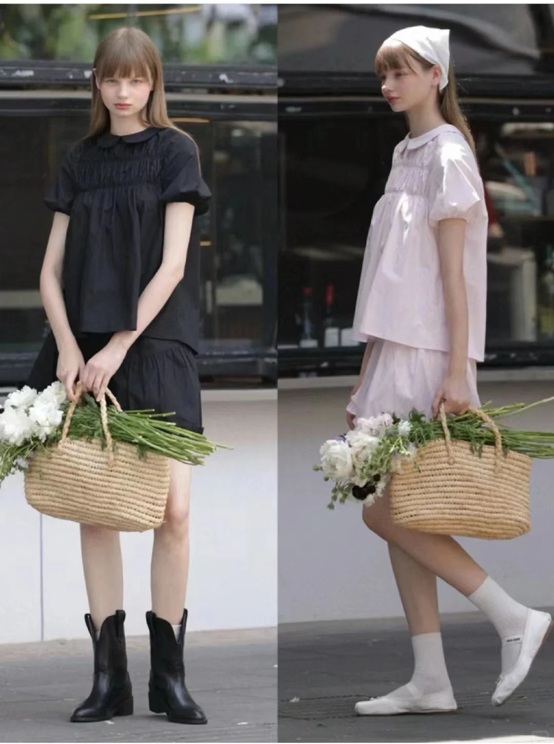 文艺知识分子法式复古艺术系女生不费力穿搭