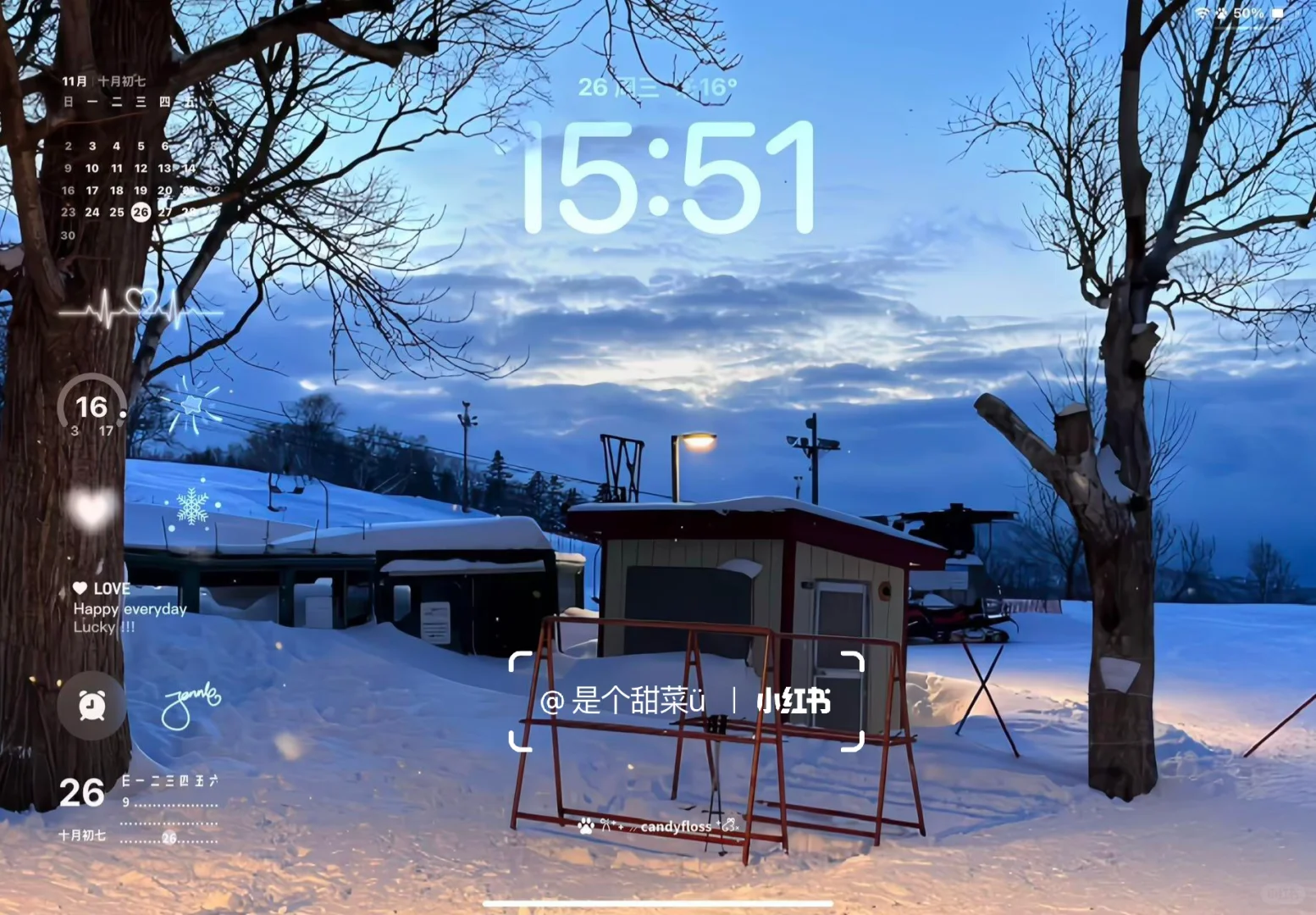 ipad 3D冬日高清壁纸 氛围感十足.！！