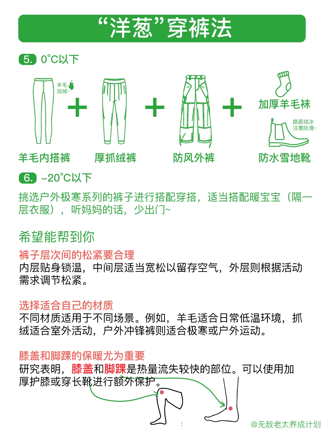 三明治穿衣法合集版本 轻松保暖不会冷