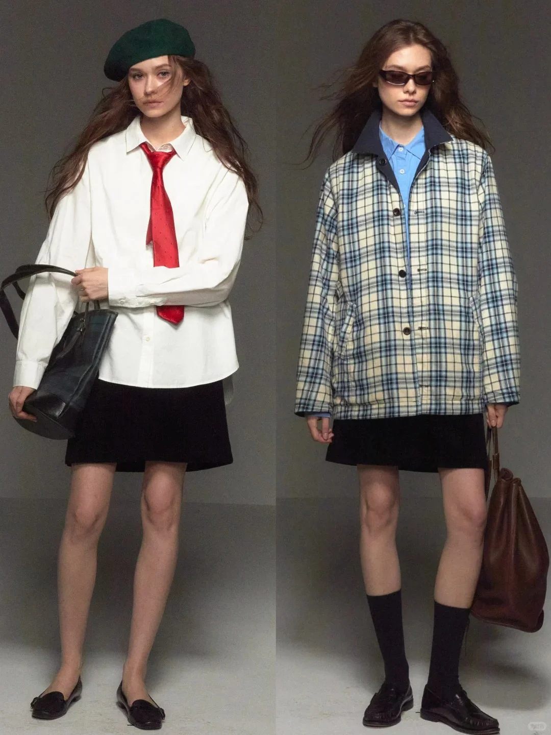 “时尚女编辑”90年代复古穿搭