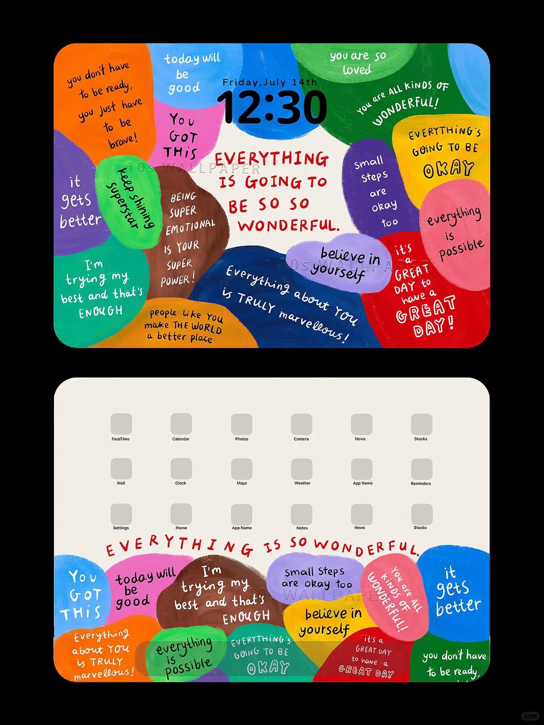 自我提醒iPad壁纸｜积极的人生态度