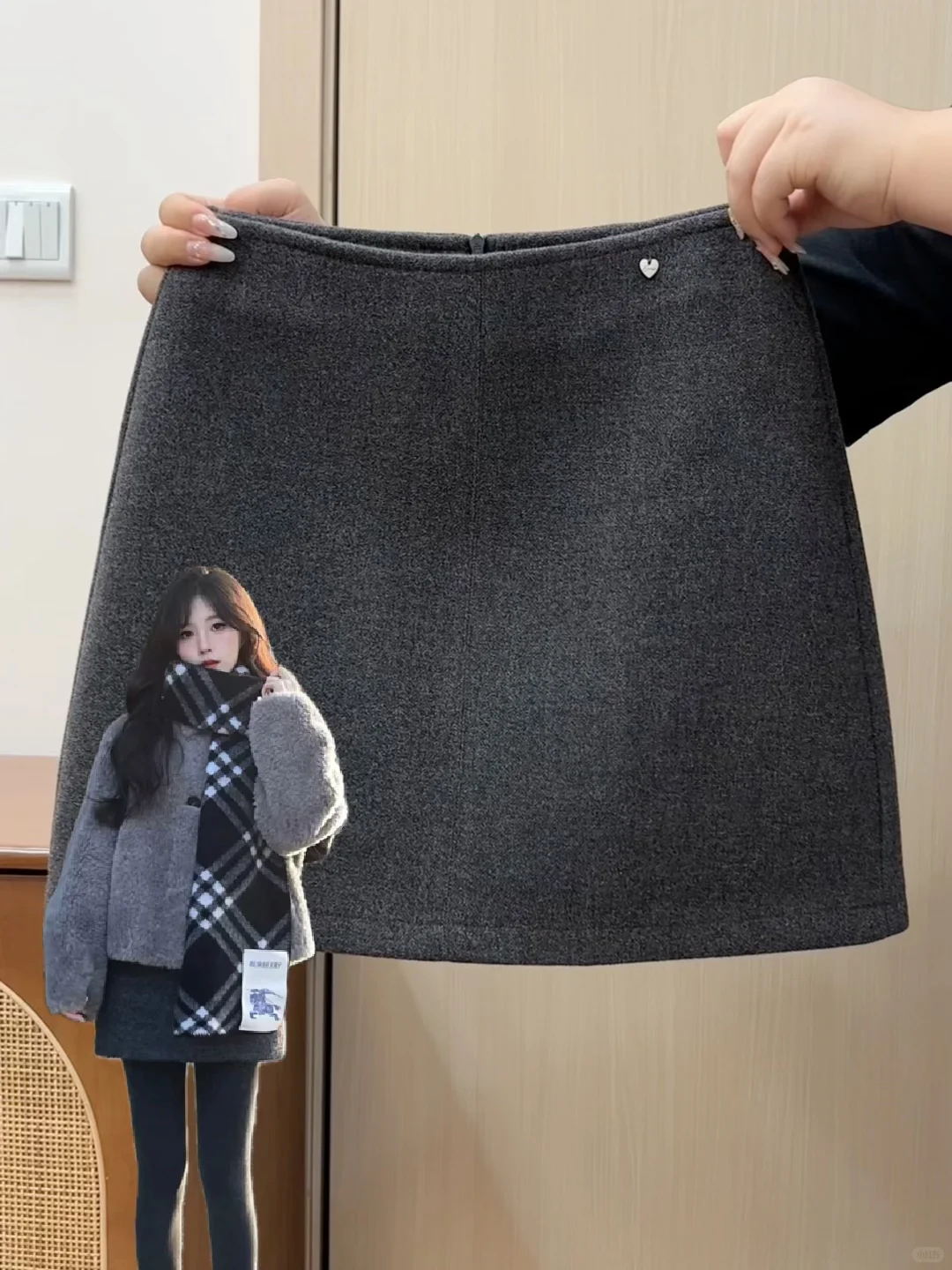 必须要分享！！要穿包浆了的毛呢短裙！！！