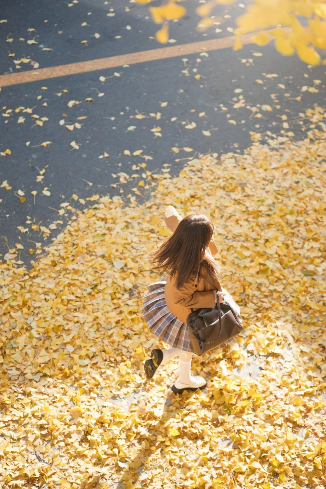 要和我一起走秋天的街吗？🍂