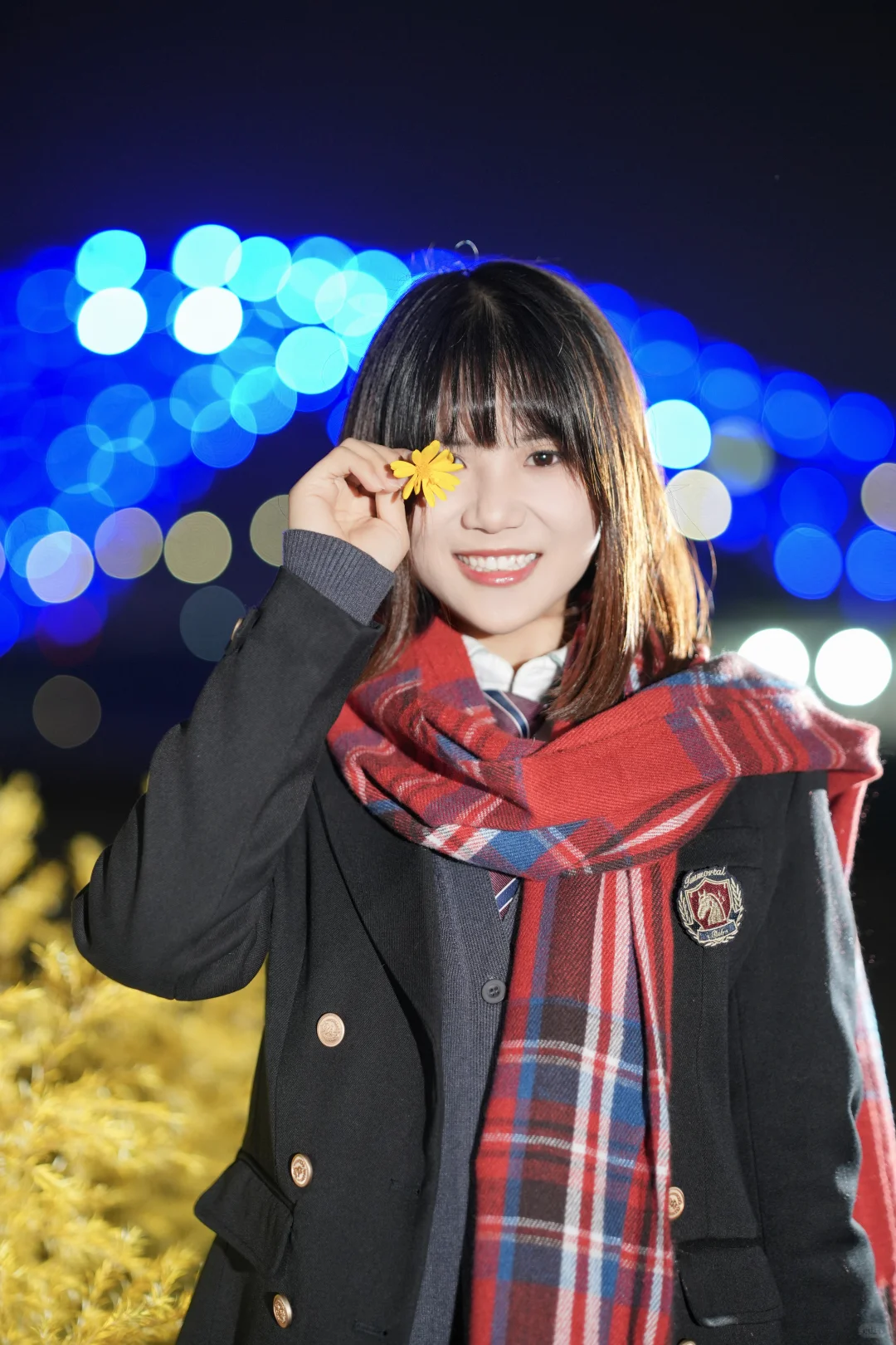 甜妹统治世界｜冬日夜景JK