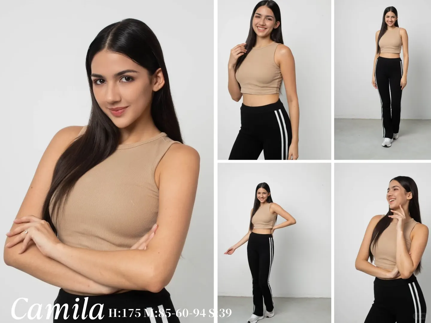 外模Camila、拍摄时尚大片的外模Camila