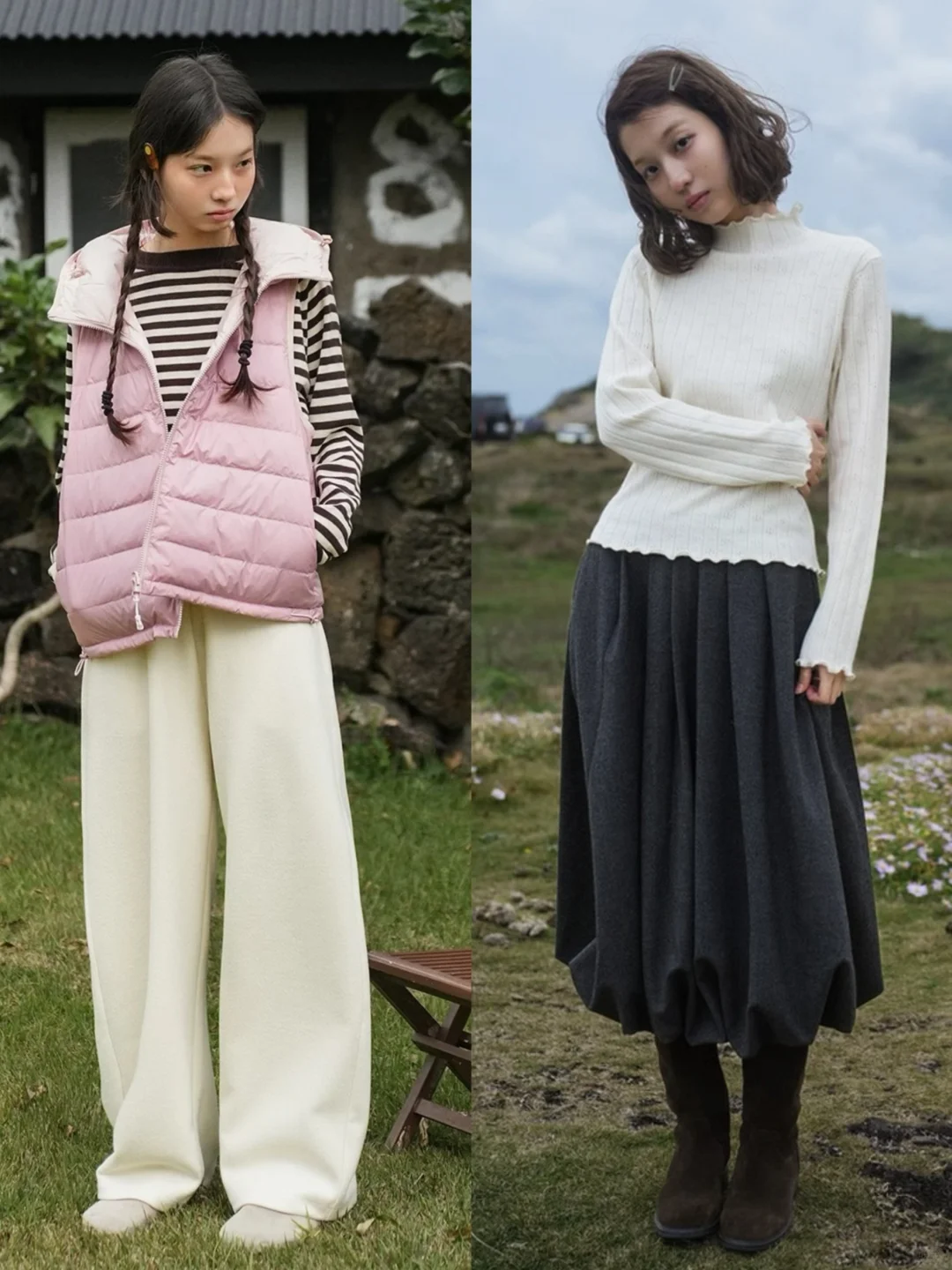 “韩女松弛感”日常复古穿搭：botanique