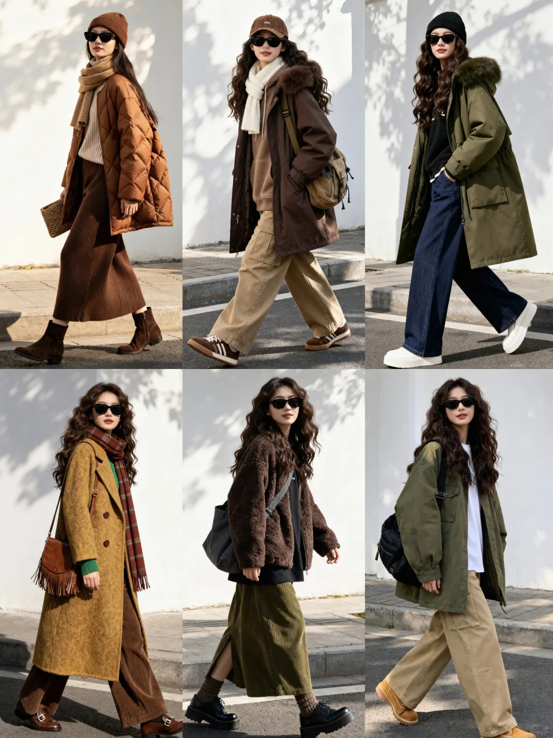 秋冬复古感穿搭合集｜6套大地色系搭配