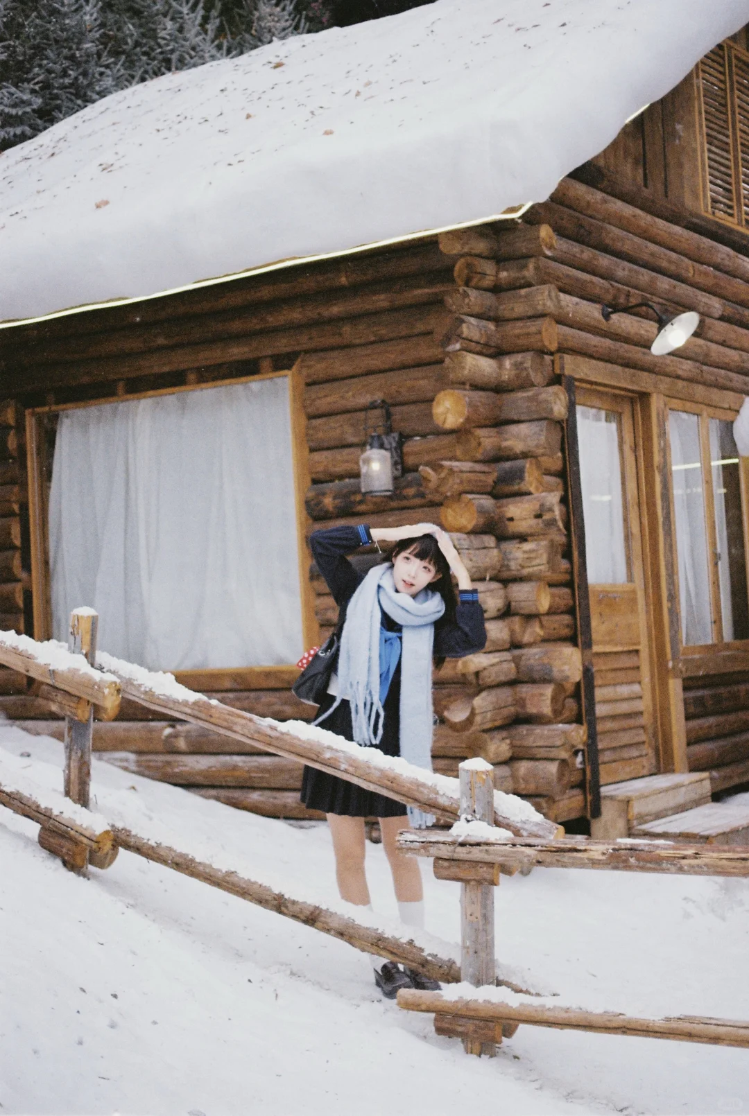 广州约拍｜胶片日系Jk雪景写真📷❄️