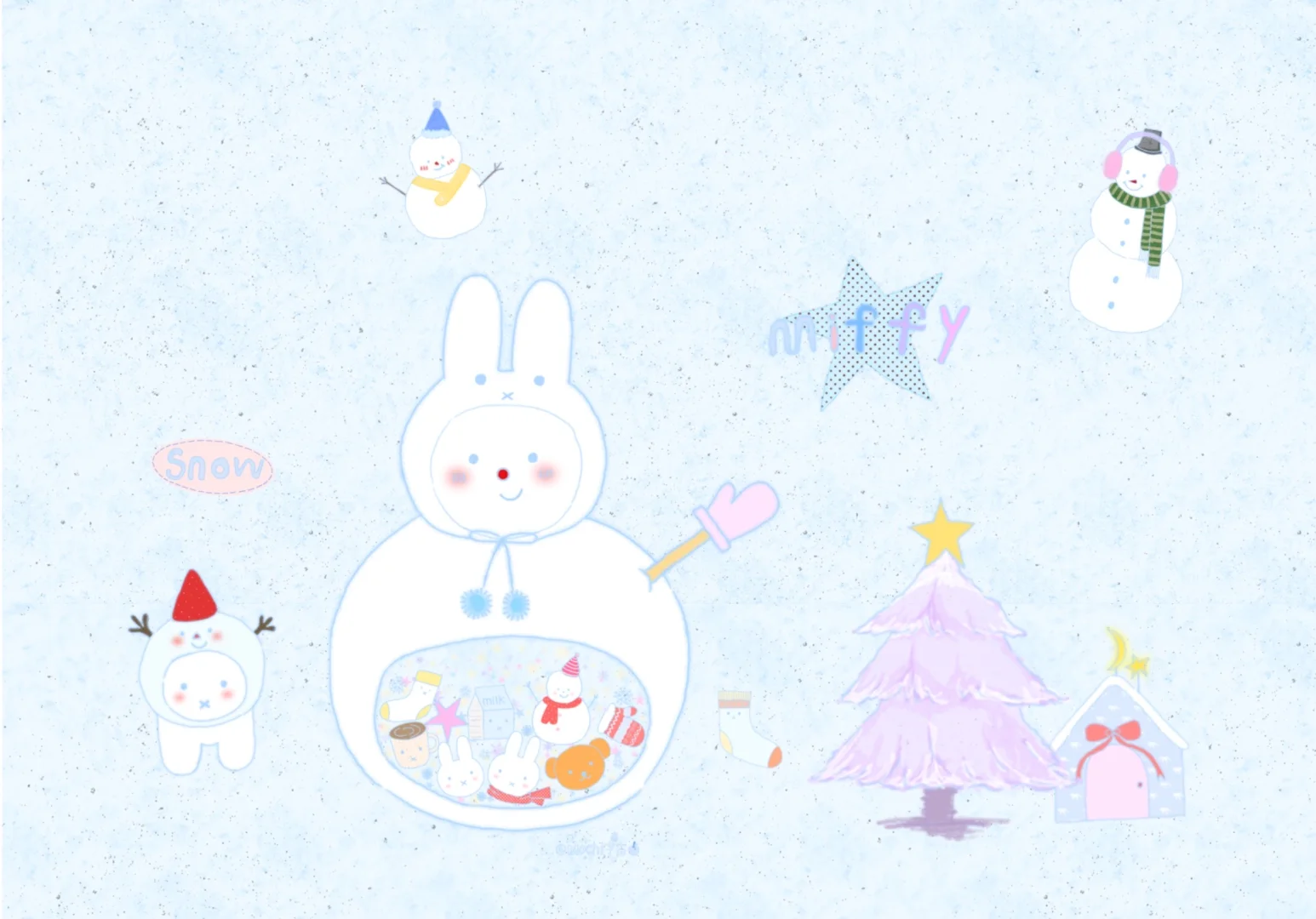 Share｜本期是Miffy米菲的横屏壁纸啦～