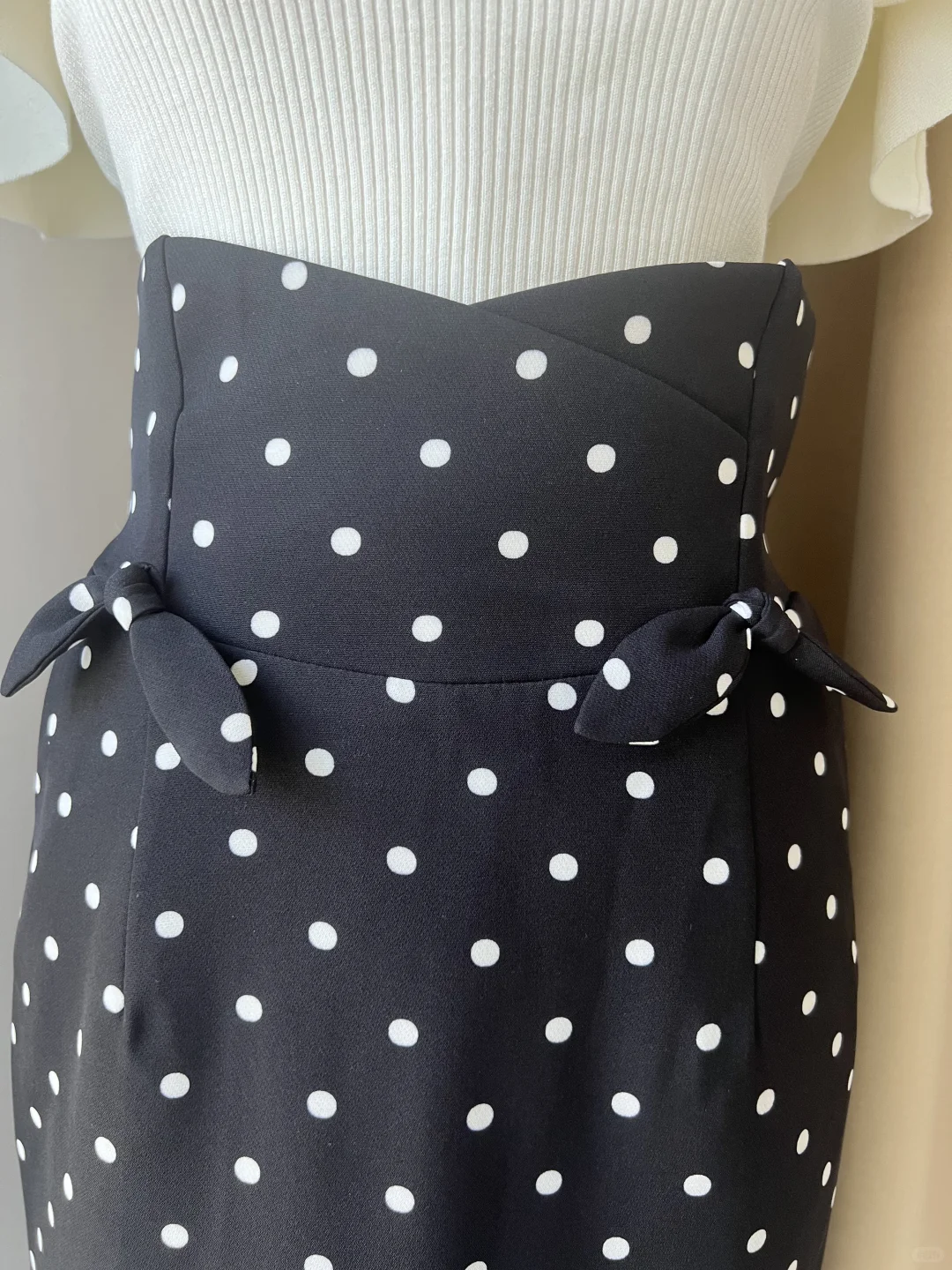 许妍同款波点半裙~~黑白经典色