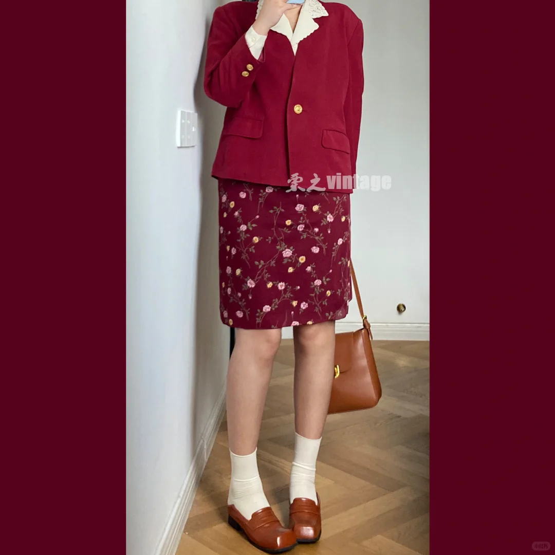 早秋复古穿搭|古着女孩一周色彩穿搭不重样