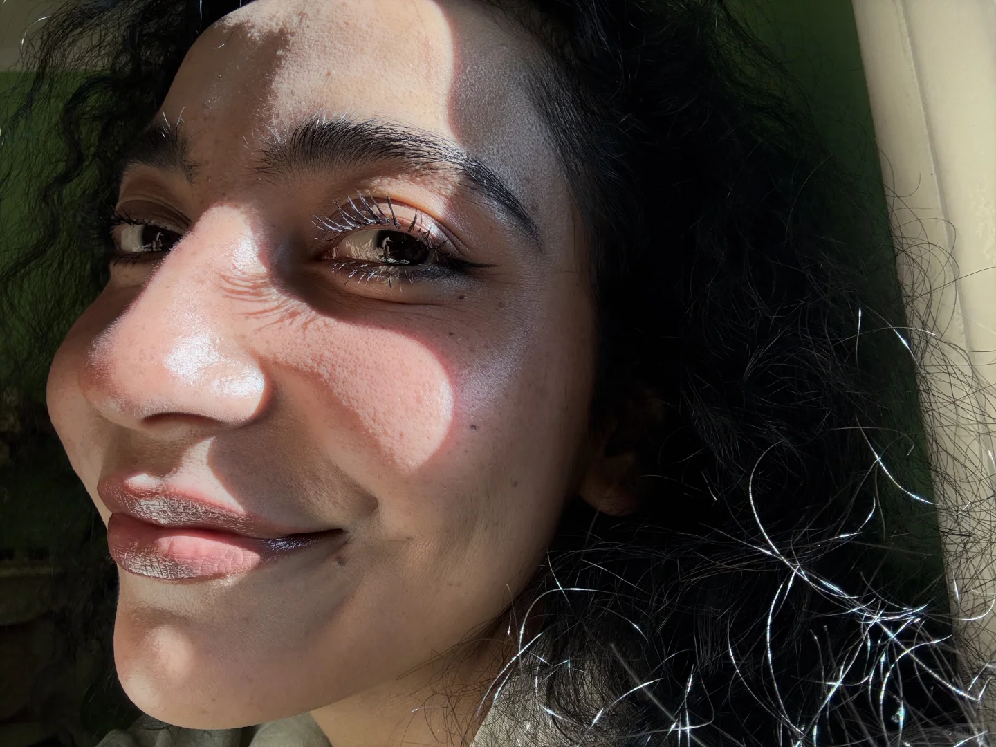 这束光也打在了我的脸上🌅