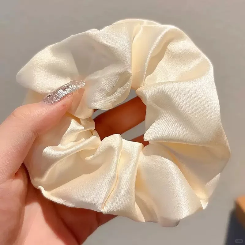 法式蕾丝花边大肠发圈女高级感韩系头饰百搭