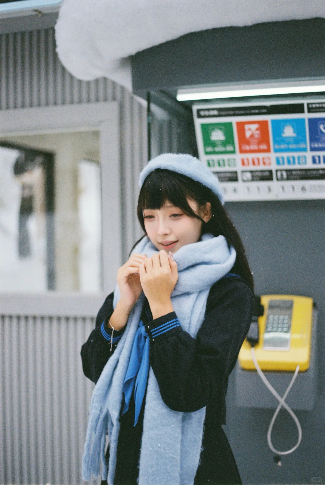 广州约拍｜胶片日系Jk雪景写真📷❄️