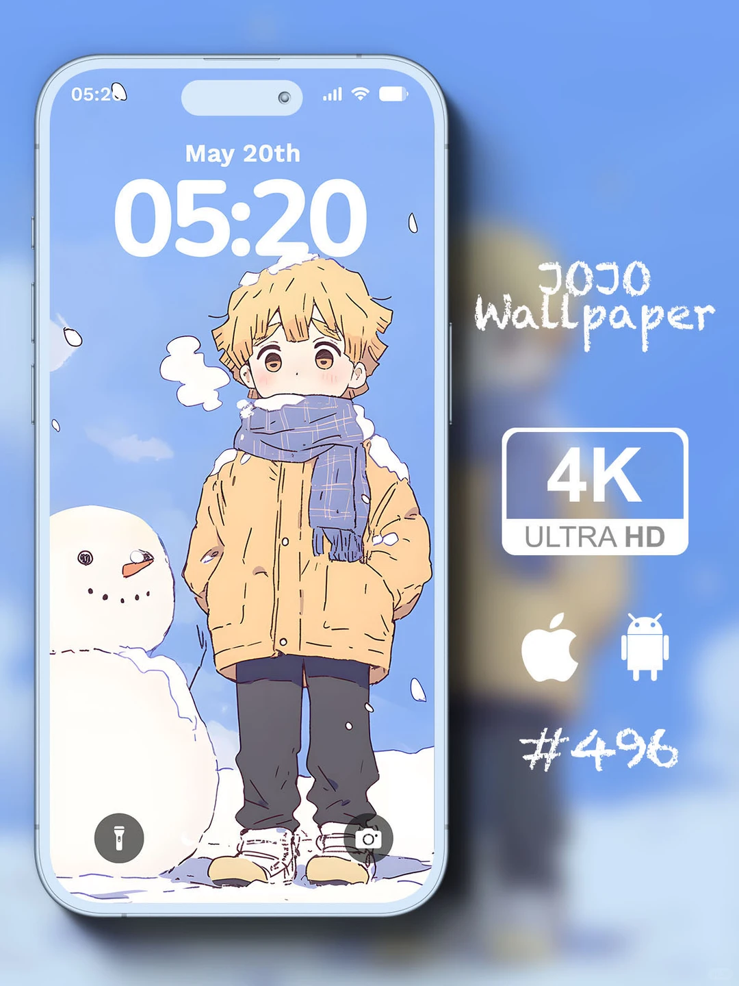 #496壁纸｜鬼灭之刃｜我妻善意｜⛄️