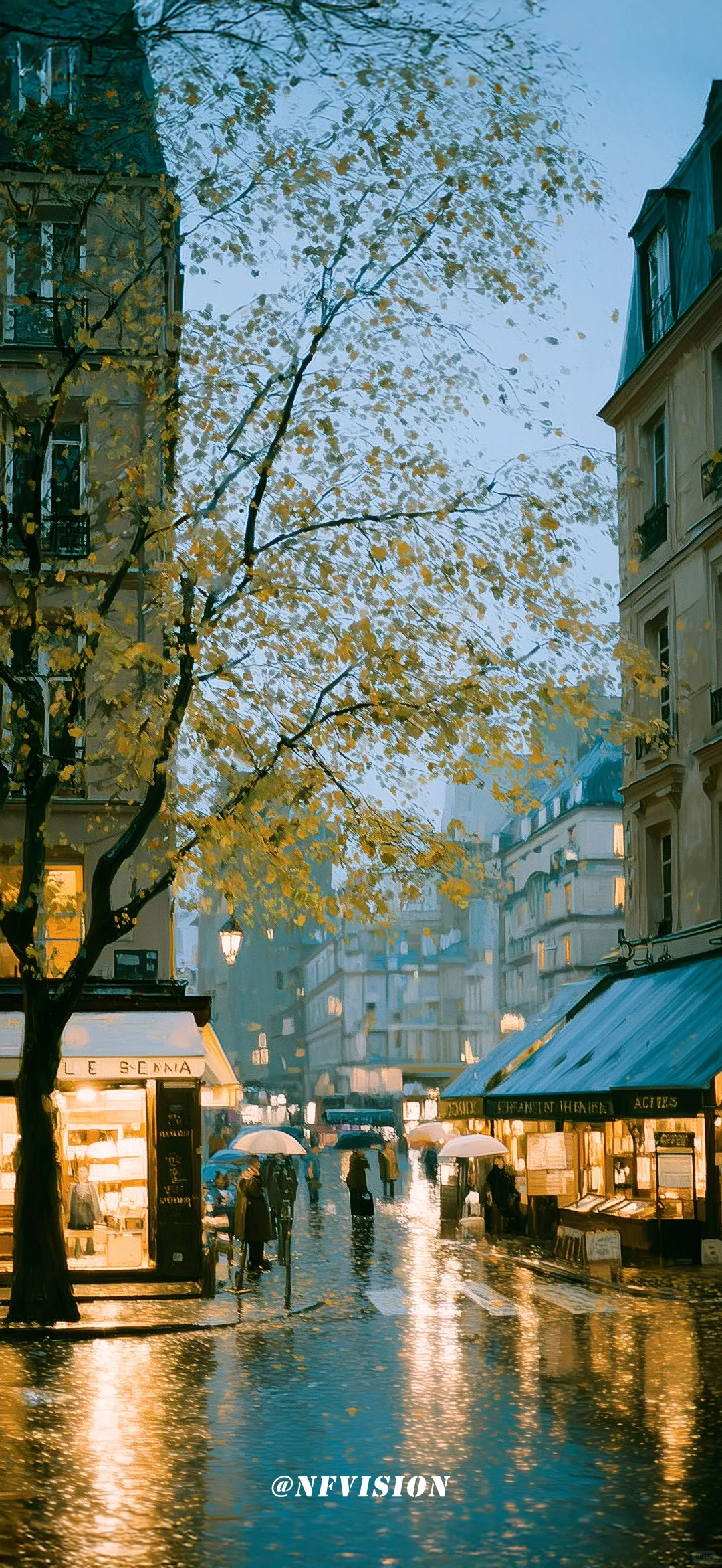 原创壁纸 | 雨日书店