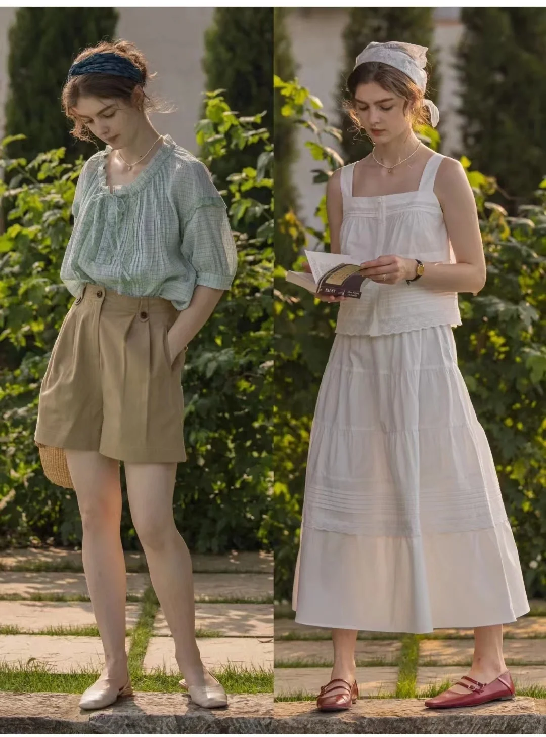 法式复古文艺系女生知识分子日常不费力穿搭