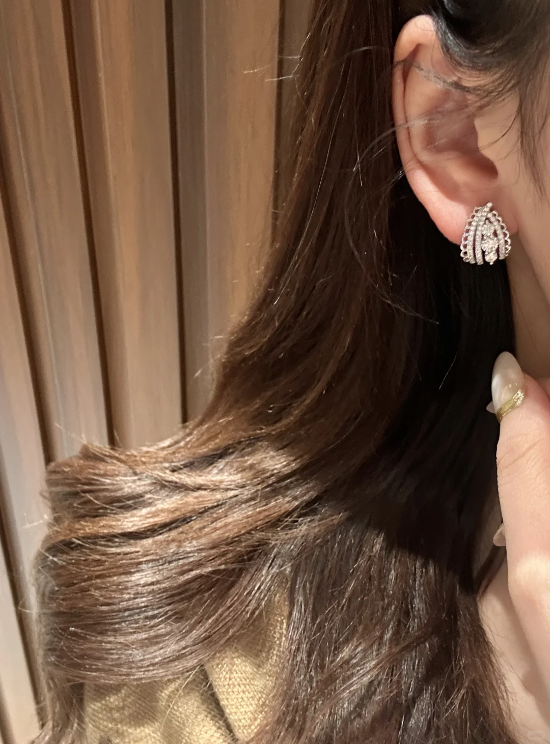 收下✨法式蕾丝耳圈