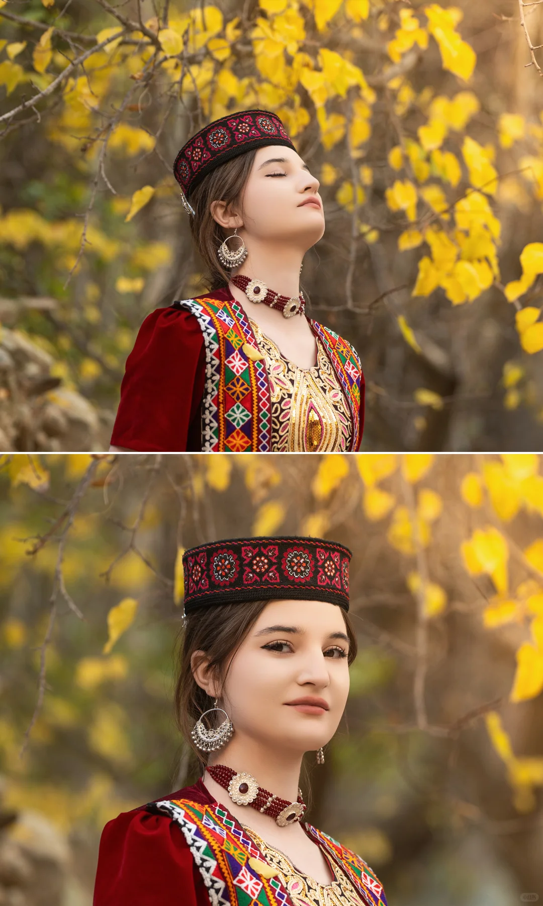 如杏花般纯洁和美丽的塔吉克女士们～