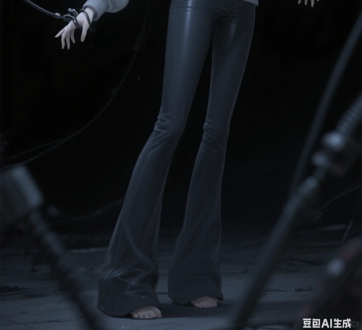 微喇裤要光脚，杀伤力才是最大的