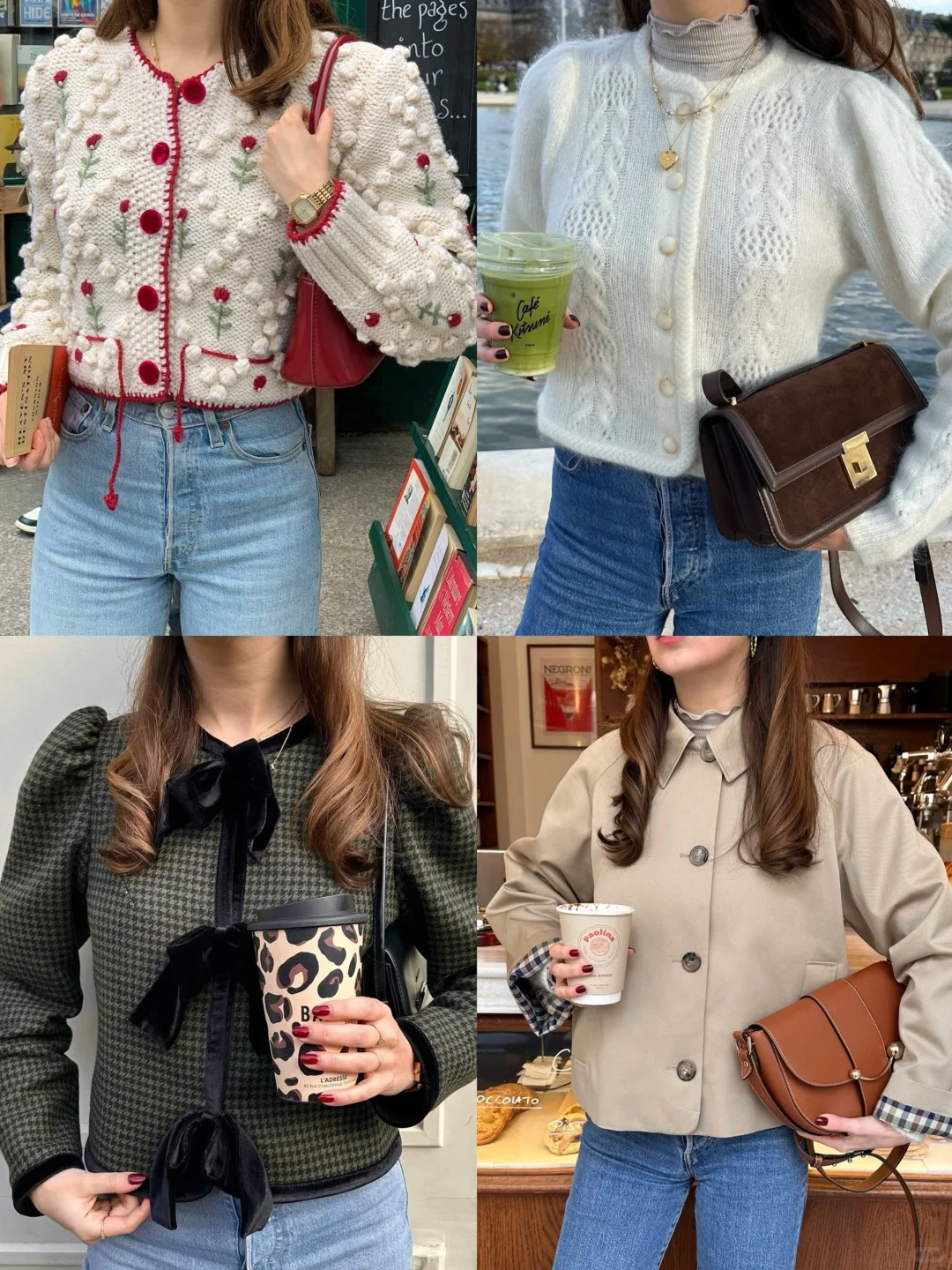 爱惨了法式复古穿搭！ootd