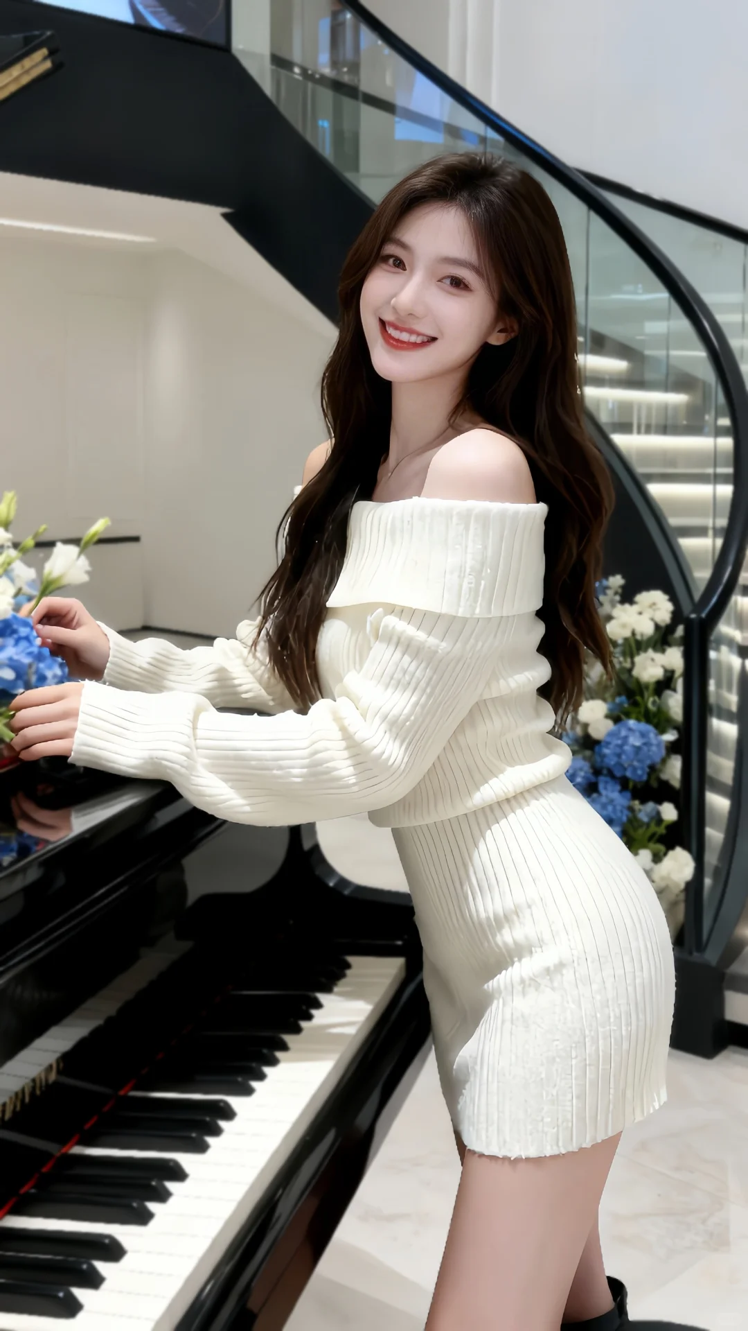 冬天里的针织裙，是她藏在橱窗里的心动